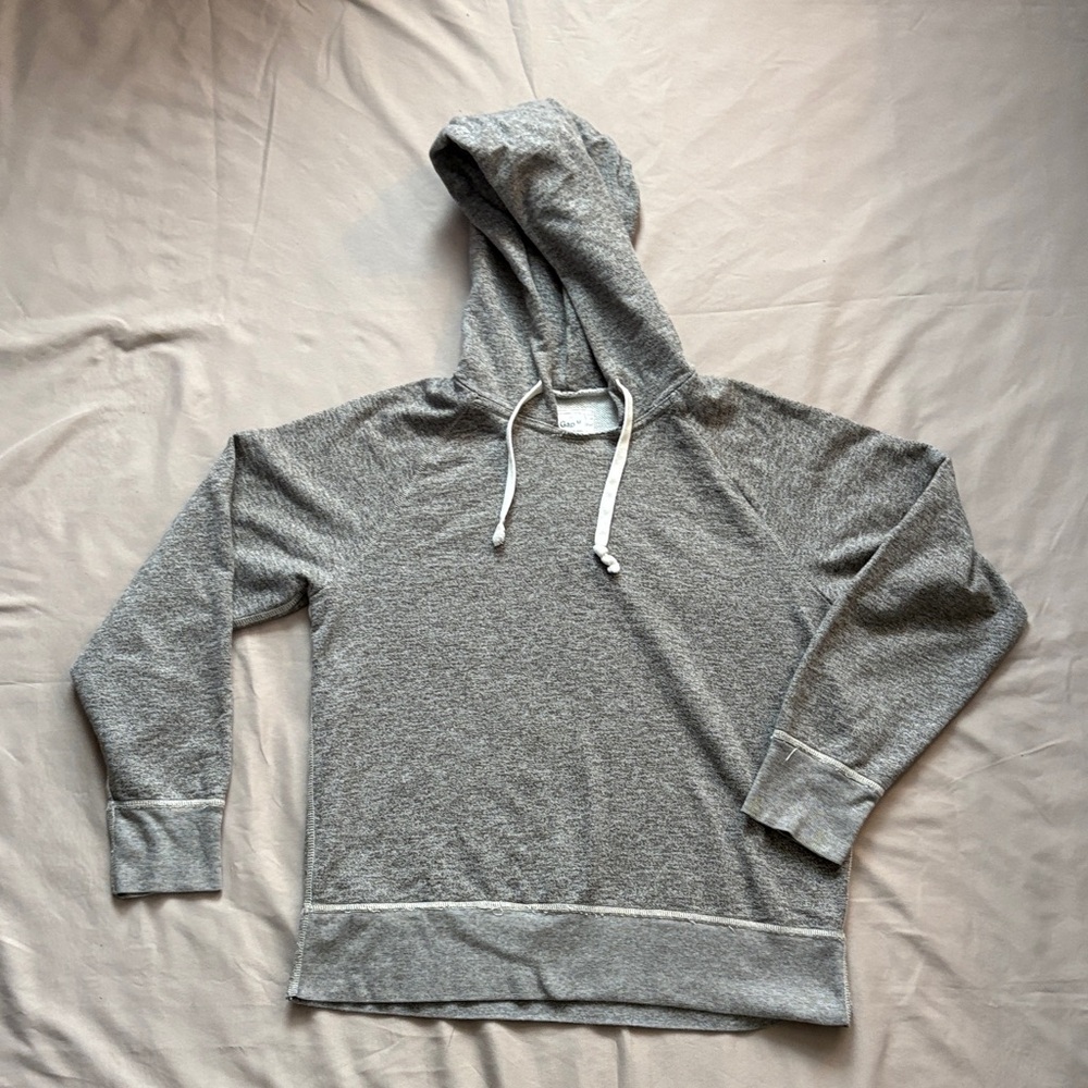 GAP Gray Lightweight Hoodie Sweatshirt 100% cotton
